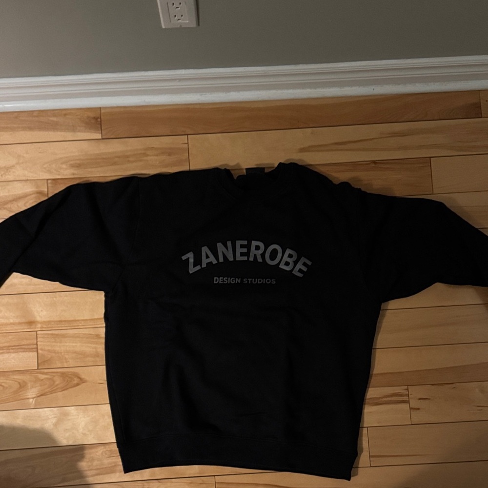 Zanerobe Men's Black Crewneck Sweater